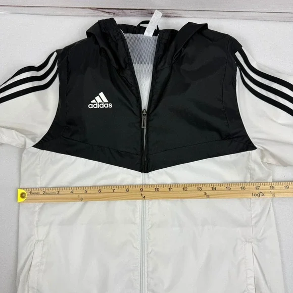 Adidas AFS Tiro Windbreaker Black/White Size XS Full Zip Jacket - Picture 7 of 10